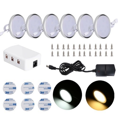6pcs under cabinet lights - under,